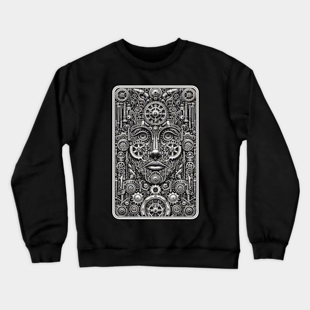 Steampunk Tarot Crewneck Sweatshirt by OddlyNoir